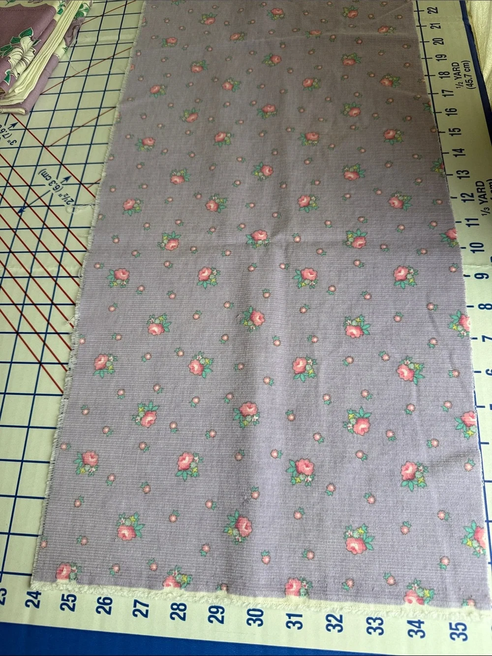 Vintage Purple Cutter Textile Lot 1940s Dress Pillowcases Corduroy Rick Rack